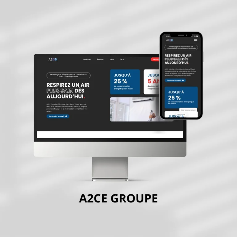 A2CE Groupe : site one page