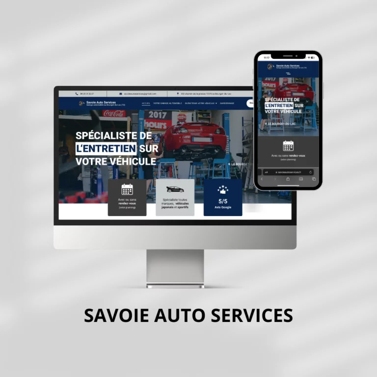 Savoie Auto Services : création de site