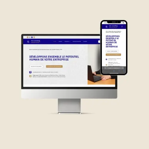 Nouveau site internet d'AG Consulting après refonte