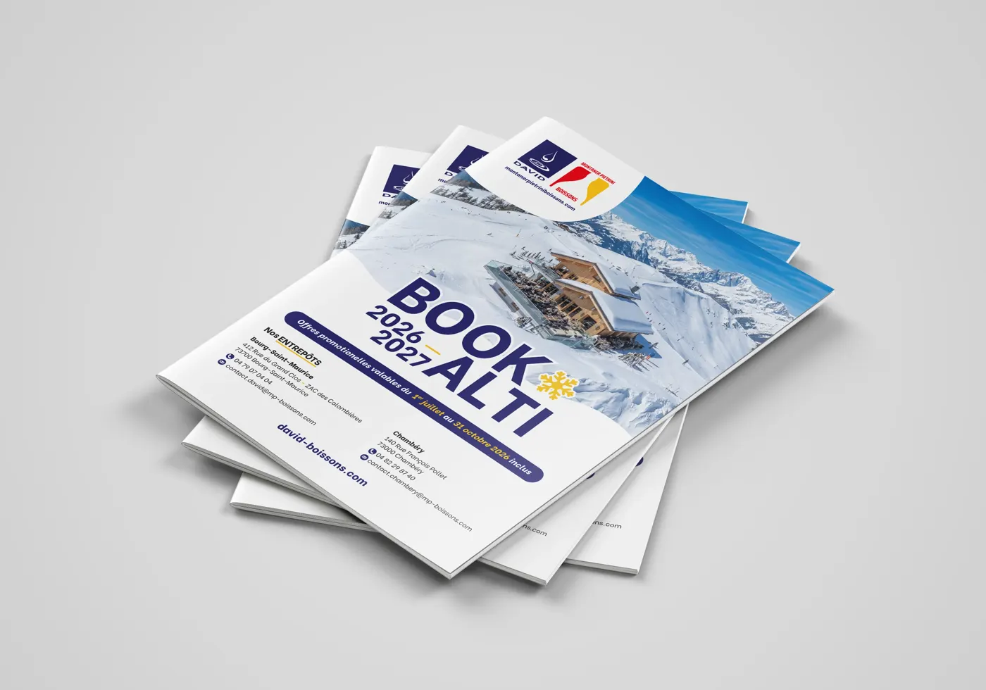 Exemplaires du Book Boissons de David Boissons