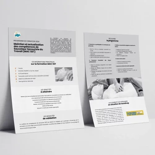Fiches programme de formation créées pour FSI AuRA
