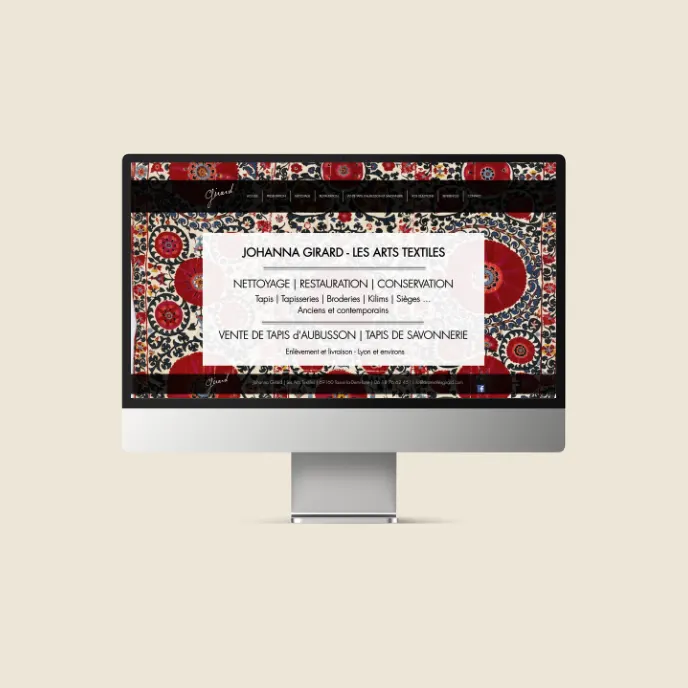Page d'accueil de l'ancien site des Arts Textiles