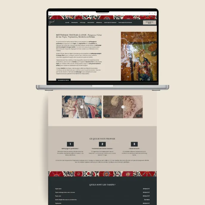 Nouveau site internet des Arts Textiles après refonte