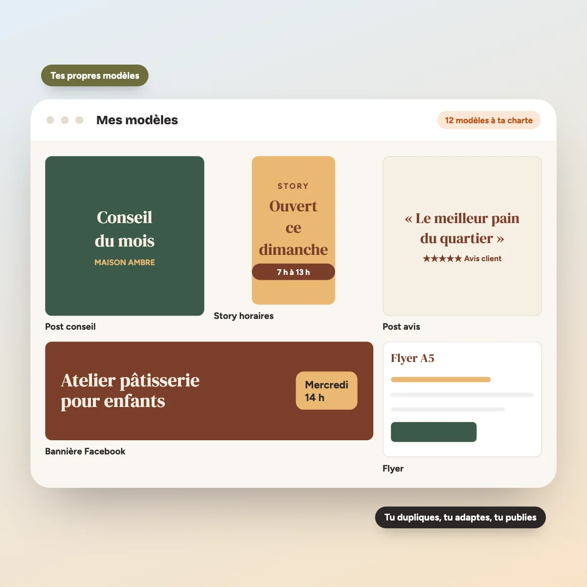 Modèles Canva prêts à l'emploi pour les réseaux sociaux