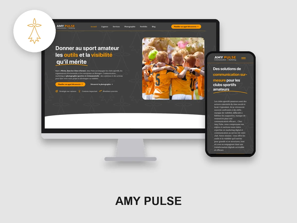 Un site internet sur mesure pour une agence de communication et marketing sportif