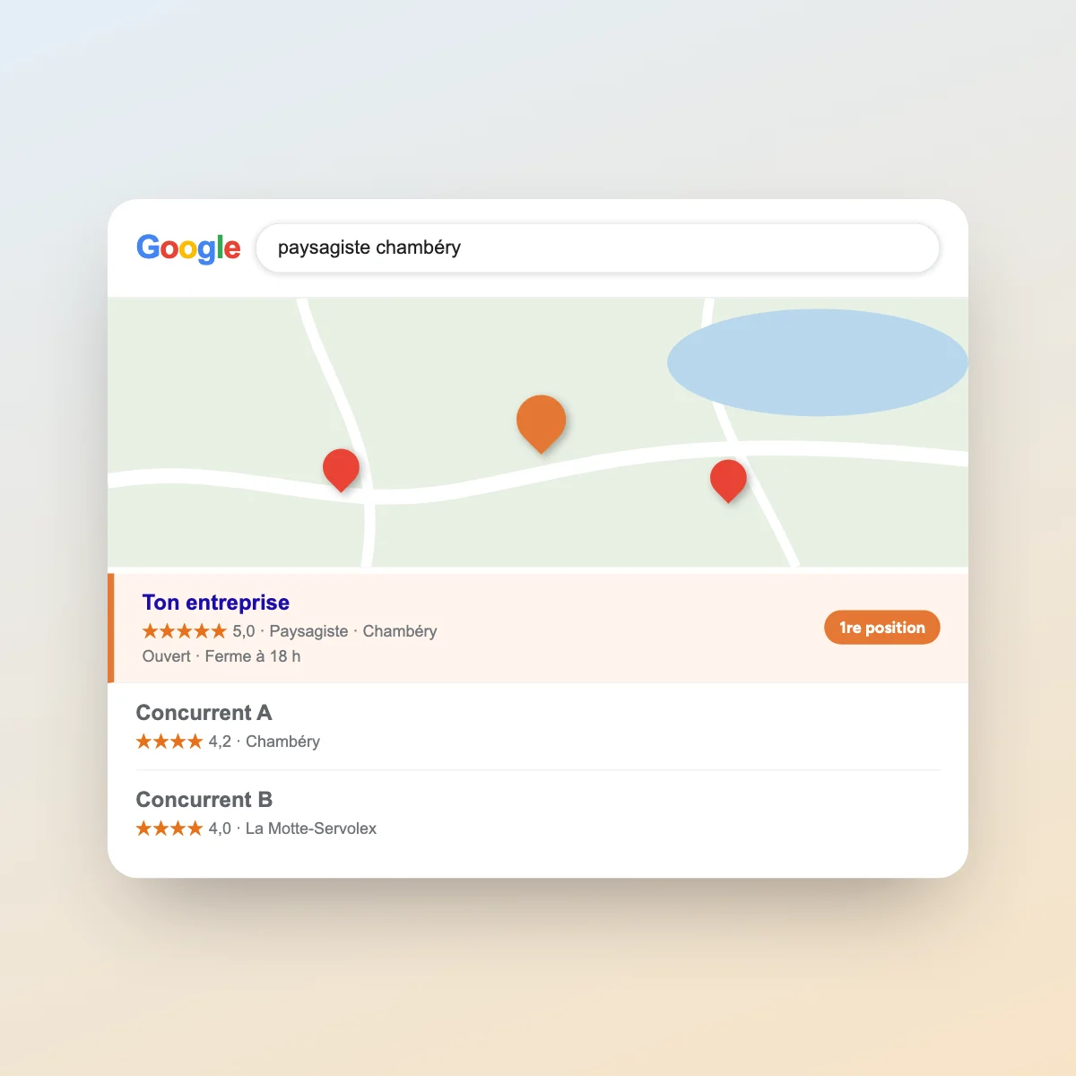Fiche Google Business Profile optimisée pour le référencement local en Savoie